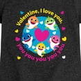 thumbnail image 2 of Baby Shark - Valentine, I Love You Toddler Short Sleeve Graphic T-Shirt, 2 of 5