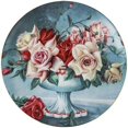 thumbnail image 5 of YBK Tech Euro Style Bone China Cup& Saucer Set Ceramic Tea Coffee Cup compatible Home Kitchen Wedding (Retro Flower Pattern- Dark Blue)_Gift Of G, 5 of 5