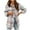 Pink, variant on Lindreshi Shackets for Women Fall and WinterWomen Autunm and Winter Plaid Printed Long Sleeve Turn-down Collar Suit Cardigan Woolen Coat Tops