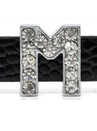 Silver Rhinestone Letters  Charm Collection – Mara's Glam Shop