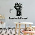 thumbnail image 2 of Quotes & Sayings Wall Decals for Family Living Room - Fist Hand Power Gesture Freedom DIY & Creativity Boy Girl Bedroom Wall Sticker - Size: 20 In x 18 In, 2 of 5
