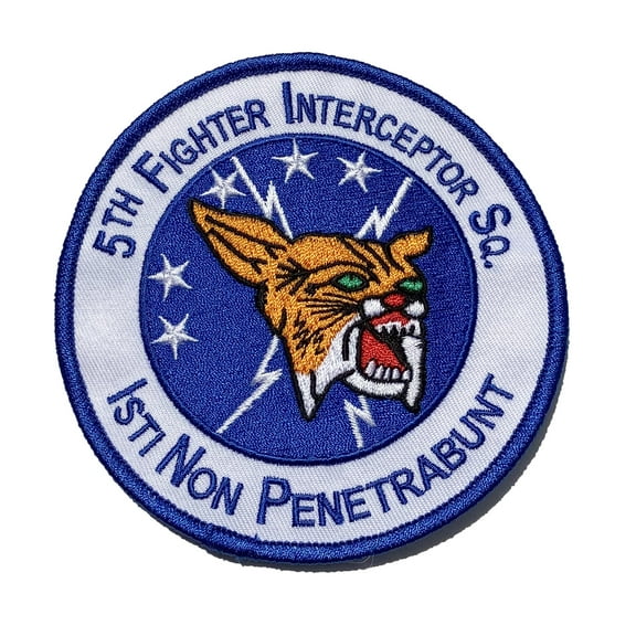 5th Fighter Interceptor Squadron Patch – Plastic Backing