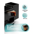 thumbnail image 2 of Sitlais Black Sponge Holder for Kitchen Sink, Sink Caddy Organizer with High Brush Holder, Kitchen Countertop Organizer & Storage Essential, Rustproof Metal, Soap Dispenser Organizer, 2 of 10