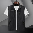 thumbnail image 3 of Men's Nylon/Spandex Casual Vest - Multi-Pocket, Solid Color, for Fall and Winter, 3 of 3