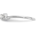 thumbnail image 3 of 14k White Gold Polished AA Diamond ring - Ring Size 6.0 Natural Diamonds - 1.5gm, 3 of 8
