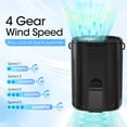 thumbnail image 2 of 2026 AI Portable Fan Rechargeable, 4-Speed 6600RPM Strong Airflow, Personal Waist Fan with up to 25H of Working Time, Hands-Free Hanging Neck Fan, Wearable Belt Fan for Camping, Outdoor, Jobsite, 2 of 7