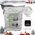thumbnail image 2 of Super Realistic Fluffy Pull-Apart Artificial Snow – 1 lb, Expands to 169 sq ft, Hypoallergenic, Flame-Resistant, Holiday & Christmas Decoration, 2 of 9