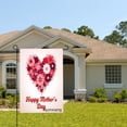 thumbnail image 2 of Amhnf Happy Mothers Day Floral Heart Garden Flag For Home Outdoor Garden Yard Decor 12x18 inch, 2 of 5