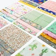 thumbnail image 5 of Lote de 4 paquetes de tela de sarga 100 % algodón puro de 50 x 40 cm, 20 x 25 cm, para principiantes, para patchwork, acolchados y manualidades, 5 of 5