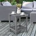 thumbnail image 2 of Giantex Small Side Table, Weather Resistant Square Tea Table, Beside End Tables(2, Grey), 2 of 6