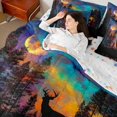 thumbnail image 3 of Erosebridal Jungle Wildlife Deer 7pcs Bedding Comforter Set,Rustic Farmhouse Hunting Queen Bedding Sets For Men Women,Reversible, 3 of 7