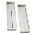 thumbnail image 1 of Sidaley 1 par de gabinetes de cocina con manija abatible oculta de aleación de zinc, color negro Electrónica Arena plateada, 1 of 1