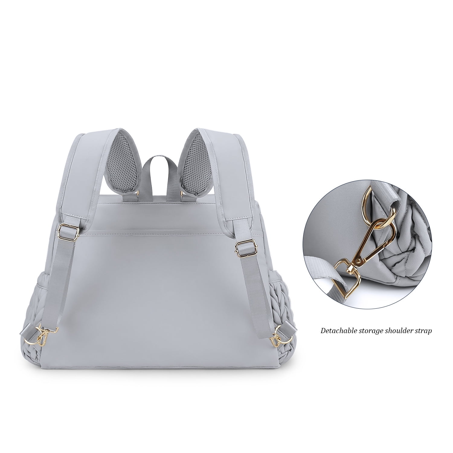 Sunyuer Convertible Diaper Bag Backpack, Waterproof Stylish Nappy Changing Bag, Travel Mummy Bag with Changing Pad & Shoulder Strap