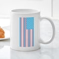 thumbnail image 4 of CafePress - Transgender Pride Flag 11 Oz Ceramic Mug - 11 oz Ceramic Mug - Novelty Coffee Tea Cup, 4 of 7