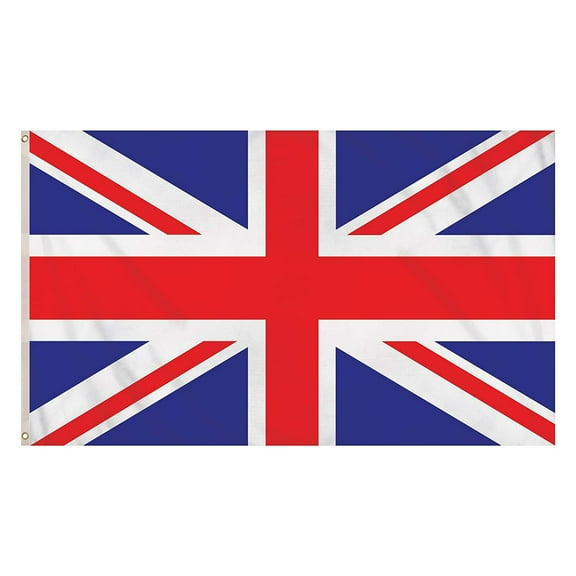 Outdoor British Union Jack Flag - Polyester Flag with Double Stitching, Silk-Screened Design, Fade-Resistant Colors, Perfect for Flagpole Use, Royal Events, or Patriotic Display