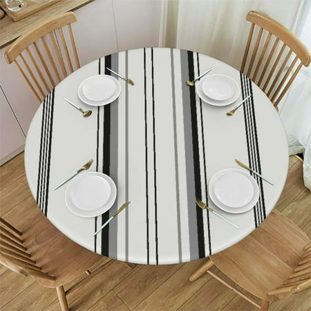 

HAOXIT Tablecloth Round Tablecloth Blend Boho Table Cloth for Birthday Party Farm House Table Cover 38-42