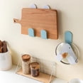 thumbnail image 3 of 2pcs Adjustable Rotating Lid Holder Rotating Kitchen Pot Lid Practical Wall Mounted Foldable Pot Lid Holder Self Adhesive Adjustable Lid Holder Wall M, 3 of 5