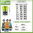 thumbnail image 4 of High Visibility Reflective Safety Vest Customize Logo With 5 Pockets Protective Workwear Outdoor Work Vest, 4 of 13