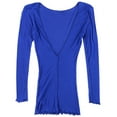 thumbnail image 5 of Free People Womens Eyes Wide Open Basic T-Shirt, Blue, Large, 5 of 5