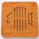 thumbnail image 1 of Alfombrilla de madera con dibujos animados para aislamiento térmico, para mesa de comedor, antideslizante, creativa y bonita, para té, cuenco, posavasos, 1 of 4