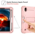 thumbnail image 5 of TECH CIRCLECase for iPad 10th Generation 10.9 inch 2022, Three Layer Full Body Protection Kickstand Cases Drop-Proof Shockproof Protective Cover for Apple iPad 10th Gen 10.9" 2022 release,Rosegold, 5 of 9