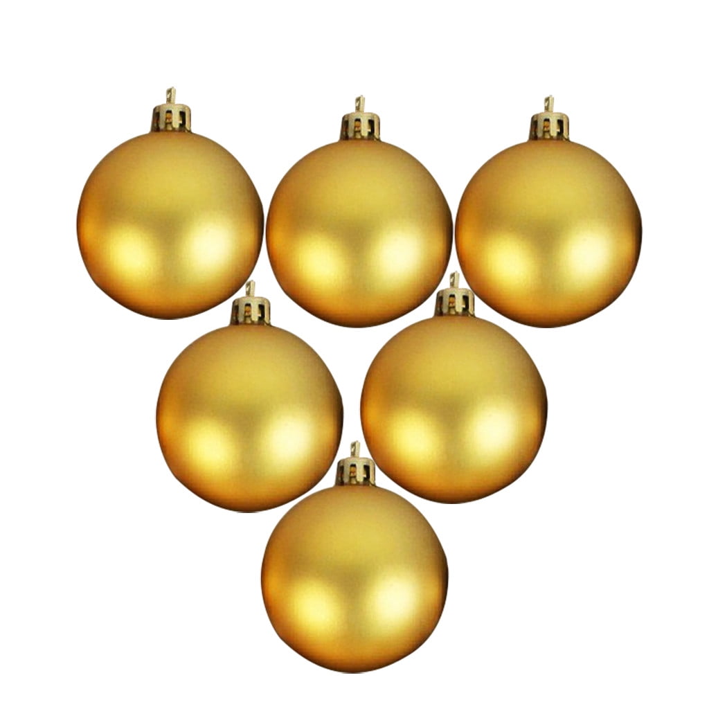 6pcs Christmas Tree Gold Ball Baubles Hanging Party Ornament Xmas Decor 5/6CM 