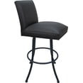 thumbnail image 3 of Swivel Metal Counter Stool Sommerville 26" Seat - Gray Vinyl - Gray, 3 of 4