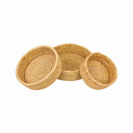 Sabai Grass Storage Baskets Set of 3 – Multipurpose Organisers for Home