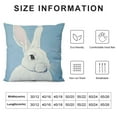 thumbnail image 5 of Nawypu Easter Decorative Throw Pillow Covers,Spring Rabbit Bunny Cushion Cover, 5 of 5