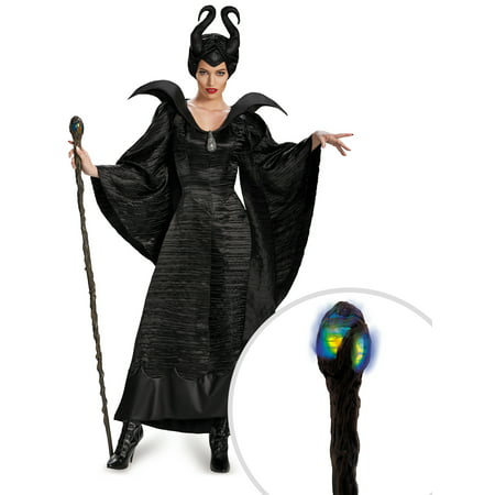 Maleficent Christening Black Gown Deluxe Costume for Adults and Queen Maleficent Deluxe Glowing 56