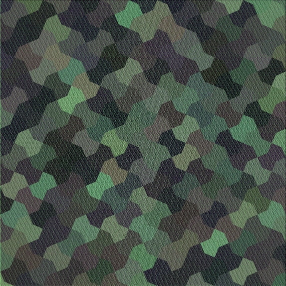 Ahgly Company Machine Washable Indoor Square Transitional Gunmetal Green Area Rugs, 4' Square