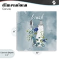 thumbnail image 4 of Stupell Industries French Country Floral Bathroom Rules Brush Canvas Art, 17 x 17, by Nan, 4 of 8