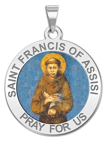PicturesOnGold.com Saint Frances Cabrini Religious Medal Color 10K And14K Yellow or White Gold or Sterling Silver