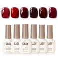 thumbnail image 1 of Set de esmaltes de uñas GAOY Red Gel 6 colores Burgundy Cherry Jelly, 1 of 6
