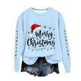 thumbnail image 4 of Enjoytime Womens Sweatshirt Christmas Printed Crewneck Pullover Sweatshirts Casual Lightweight Long Sleeve Tops 2025 Fall Winter Fashion Clothes, 4 of 4