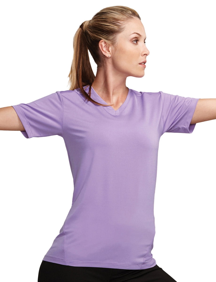 Tri-Mountain - Tri-Mountain Women's Moisture Wicking V-Neck T-Shirt - Walmart.com - Walmart.com