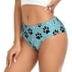 thumbnail image 2 of Fotbe Cute Dog Footprints Calzones Estampados para Mujer – Ropa Interior de Algodón, Cómoda, Suave y Elástica-4X-Large, 2 of 6