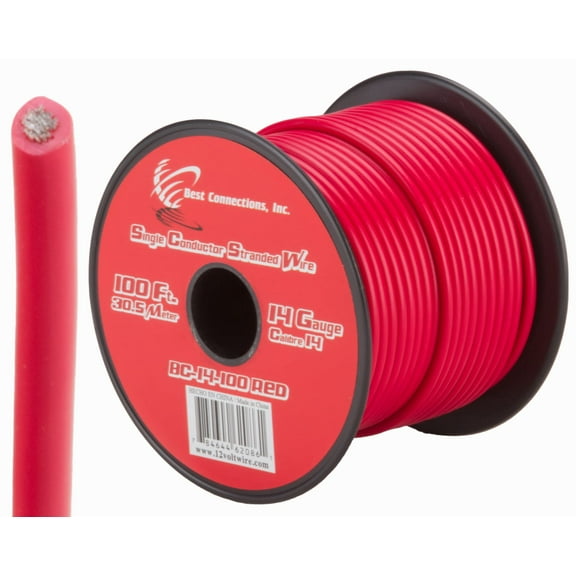 Audiopipe 14 Gauge 100Ft Primary Wire Red