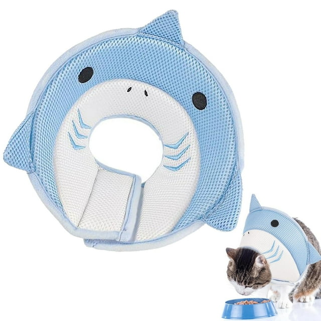 Cqxid Collier pour Animaux de Compagnie à Moins de 15$ Jouets et Loisirs Colliers pour Chats Doux Mignons Collier de Récupération Réglable pour Arrêter de Lécher Confortable Respirant Léger pour le Cou des Chats et après