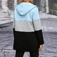 thumbnail image 4 of MaFYtyTPR Women's Color Block Hoodies Zip Up Long Sleeve Hooded Sweatshirts Loose Fit Casual Coat with Pockets, 4 of 6