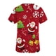 thumbnail image 5 of Pntutb, blusas con cuello en V y manga corta a la moda para mujer, blusa de bolsillo con estampado de uniforme de trabajo, tops Pntutb Pntutb-4226, 5 of 5