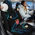 thumbnail image 3 of Uorisanigo Car Seat Covers – 2 Pcs Plumeria Polynesian Front Seat Covers Vehicle Seats Protectors Driver Interior Accessories, Easy Installation and Universal Fit for Most Cars SUVs Trucks, 3 of 7
