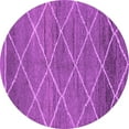 thumbnail image 1 of Ahgly Company Indoor Round Abstract Purple Modern Area Rugs, 8' Round, 1 of 4