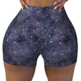 thumbnail image 2 of Fotbe Watercolor Indigo Shorts Sin Costuras – Shorts Deportivos de Cintura Alta para Mujer, Elásticos para Gimnasio, Yoga, Running o Ciclismo-Small, 2 of 8