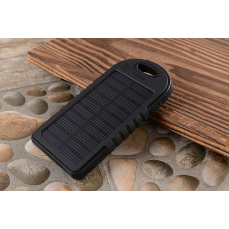 5000 mah Dual-USB Waterproof Solar Power Bank Battery Charger for Cell (Best Battery Bank For Solar System)