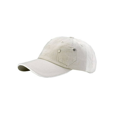 6 PANEL COTTON TWILL WASHED CAP