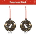 thumbnail image 2 of Zufioo Bones And Leaves Print Large Acrylic Christmas Ornaments, Suitable for Christmas Tree Christmas Holiday Party Pendant Decorations-Round Shape, 2 of 7