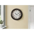thumbnail image 1 of Monarch Specialties I 9040 - Horloges, 20 Pouces Rondes, Horloge Murale, Marron, Transitionnel, 1 of 4