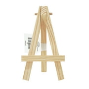 6 Pack of U.S. Art Supply 5 Mini Black Wood Display Easel, A-Frame Artist  Painting Party Tripod Tabletop Holder Stand 