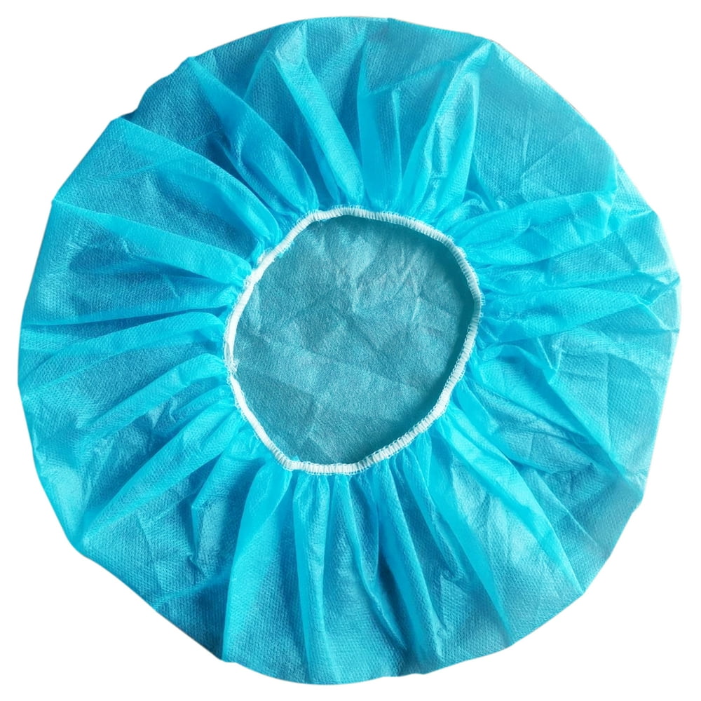 Disposable Bouffant Hair Net Head Cover 21 Inch Blue O.R. Cap ...